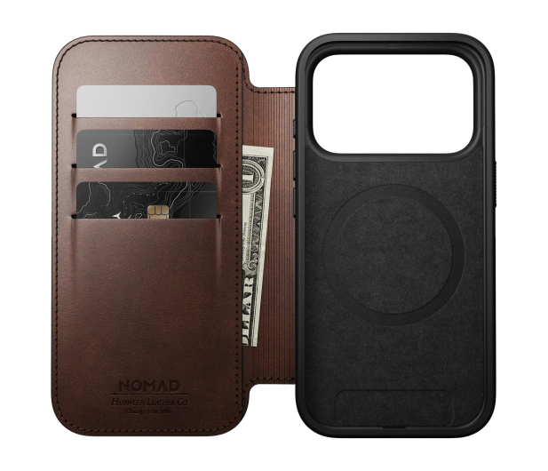 Nomad Modern Leather Folio do iPhone 17 Pro MagSafe brown - 1362259 - zdjęcie 6